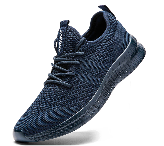 Unisex Black Slip-On Walking Shoes, Non-Slip, Wear-Resistant, Breathable S1